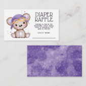 水お洒落色ガールパイロットテディベア エンクロージャーカード (正面/裏面)