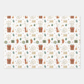 水お洒落色クリスマスイラスト ラッピングペーパーシート (正面2)