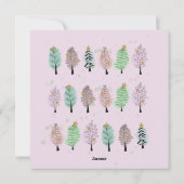 水お洒落色クリスマスツリー シーズンカード (裏面)