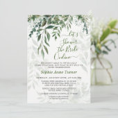 水お洒落色グリーンリーオンラインブライダルシャワー 招待状 (スタンド正面)