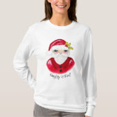 水お洒落色サンタニースいけなクリスマス Tシャツ (正面)