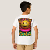 水お洒落色スマイルTシャツ Tシャツ (裏面フル)