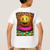 水お洒落色スマイルTシャツ Tシャツ (裏面)