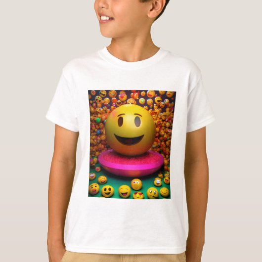 水お洒落色スマイルTシャツ Tシャツ (正面)