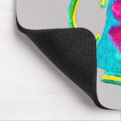 水お洒落色トルコのティーポット マウスパッド (コーナー)