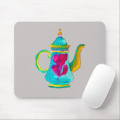 水お洒落色トルコのティーポット マウスパッド (マウス)