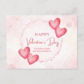 水お洒落色ハート シーズンポストカード (正面)