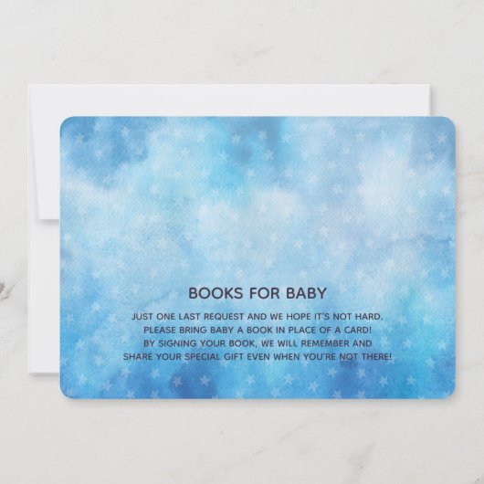 水お洒落色パイロットテディベア 招待状 (裏面)