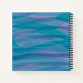 水お洒落色パターンカスタム ノートブック (裏面)