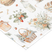 水お洒落色フローラストロベリーカントリー ショートテーブルランナー (コーナー)