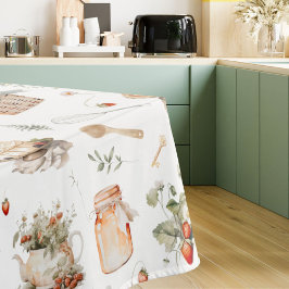 水お洒落色フローラストロベリーカントリー テーブルクロス