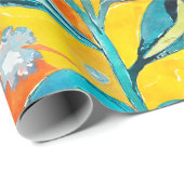 水お洒落色フローラバースト ラッピングペーパー (ロールコーナー)