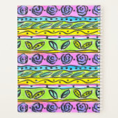 水お洒落色フローラパタストライプーンプランナー プランナー手帳 (裏面)