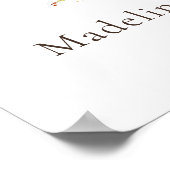 水お洒落色フローラブライダルシャワーへようこそ ポスター (角)