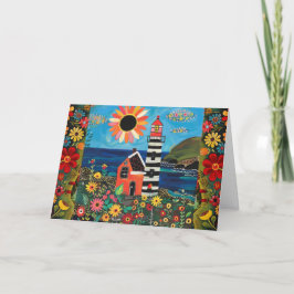 水お洒落色フローラライトハウスカ空白のード シーズンカード