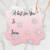 水お洒落色フールクリスマスプレゼントラベル フェイバータグ (裏面)