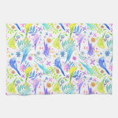 水お洒落色ブジインパレーケッツ キッチンタオル (横)