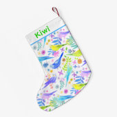 水お洒落色ブジインパレーケッツ スモールクリスマスストッキング (裏面 (吊り時))