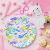 水お洒落色ブジインパレーケッツ ペーパープレート (パーティー)