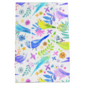 水お洒落色ブジインパレーケッツ ミディアムペーパーバッグ (裏面)