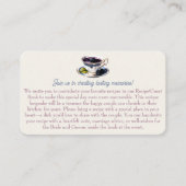 水お洒落色ブラックベリーレシピ要求 エンクロージャーカード (正面)