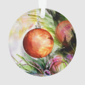 水お洒落色ベビーの初めてのクリスマス写真 オーナメント (裏面)