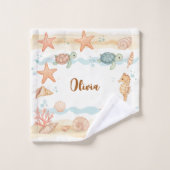 水お洒落色ベビーシークリーチャー ウォッシュタオル (ウォッシュタオル)