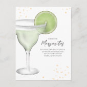 水お洒落色マルガリータライム書道 ポストカード (正面)