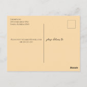 水お洒落色マルガリータライム書道 ポストカード (裏面)