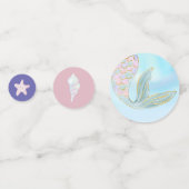 水お洒落色マーメイド誕生日パーティー コンフェッティ (正面)