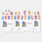 水お洒落色モンスターズキッズバースデーパーティー フェイバーボックス (見開き)