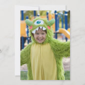 水お洒落色モンスターズキッズバースデーパーティー 招待状 (裏面)