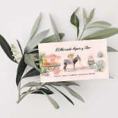 水お洒落色ロバ&マーケット | かわいいQR 名刺