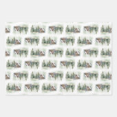 水お洒落色冬林 ラッピングペーパーシート (正面3)