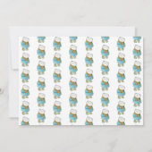 水お洒落色子供部屋と母の妊娠 案内状 (裏面)