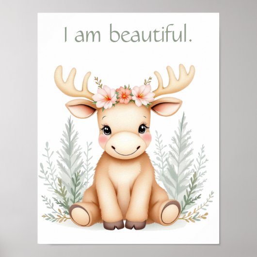 水お洒落色子供部屋フローラベビームース ポスター (正面)