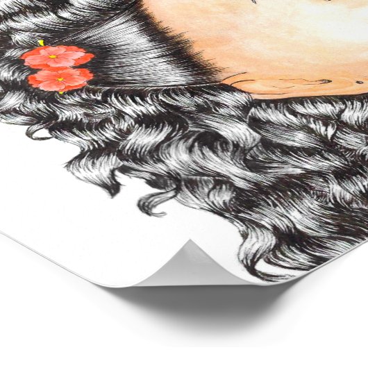 水お洒落色感動的不安引用文 ポスター (角)