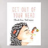 水お洒落色感動的不安引用文 ポスター (正面)