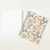 水お洒落色手描き植物模様 プランナー手帳 (ディスプレー)