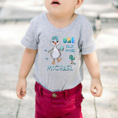 水お洒落色第1誕生日「ガ間抜けース」 ベビーTシャツ