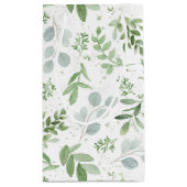 水お洒落色緑 スモールペーパーバッグ (裏面)