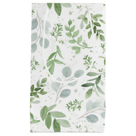 水お洒落色緑 スモールペーパーバッグ