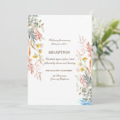 水お洒落色野草乾燥披露宴 招待状 (スタンド正面)