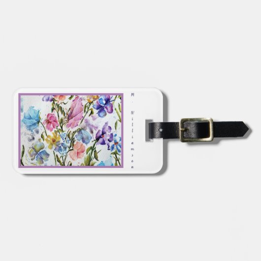 水お洒落色 ラゲッジタグ (正面横)