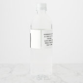 水お願い水ボトルラベル ペットボトルラベル (裏面)