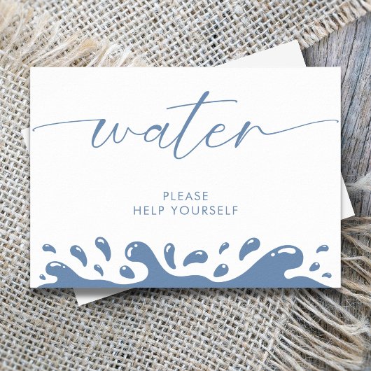 水お願い自救済身の青い海オフ送信 ポスター