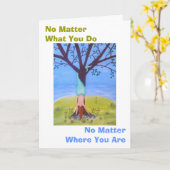 水から人魚の勇気付けられるカード カード (黄色い花)