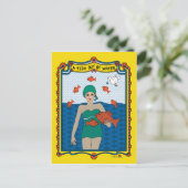 水から出た魚_B_はがき ポストカード (スタンド正面)