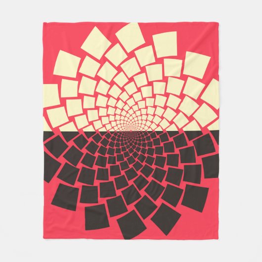 水から出てくる花、または立ち上がる花。 フリースブランケット (正面)