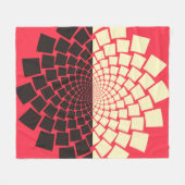 水から出てくる花、または立ち上がる花。 フリースブランケット (正面(横))